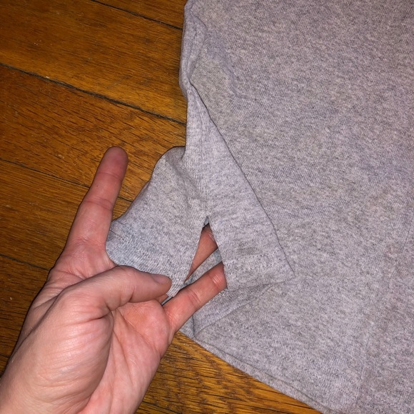 Grey Marl Drawstring Sweat Mini Skirt - Picture 10 of 12